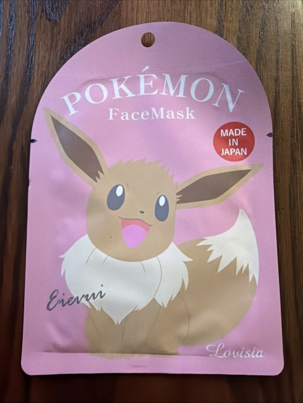 Pokemon EEvee Face Mask Collagen Hyaluronic Acid Shea Butter